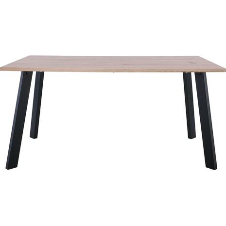 BAXTER Τραπέζι Κουζίνας Τραπεζαρίας, Μέταλλο Βαφή Μαύρο, Sonoma (ΕΜ828) (Sonoma)