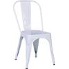 RELIX Καρέκλα Στοιβαζόμενη, Μέταλλο Βαφή Άσπρο (Ε5191,MW)