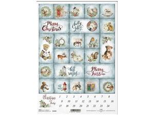 Ριζόχαρτο Decoupage "Christmas calendar" 21x29.7εκ. (ITD-R1640)