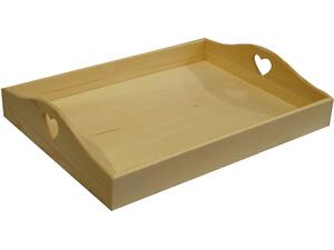 Δίσκος ξύλινος 40x30x8εκ. φυσικό χρώμα