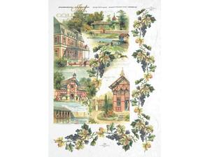 Ριζόχαρτο Decoupage "Old buildings" 21x29εκ. (ITD-R320)