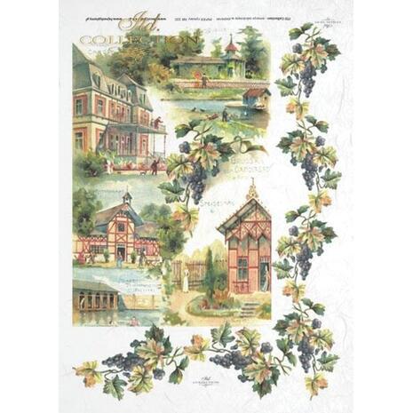 Ριζόχαρτο Decoupage "Old buildings" 21x29εκ. (ITD-R320)