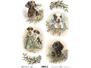 Ριζόχαρτο Decoupage "Puppies" 21x29εκ. (ITD-R1016)