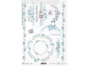 Ριζόχαρτο Decoupage "Christmas flower" 21x29εκ. (ITD-R1480)
