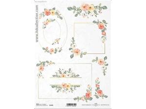 Ριζόχαρτο Decoupage "Watercolors flowers 3" 21x29εκ. (ITD-R1458)