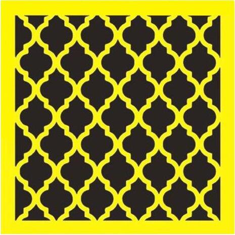 Στένσιλ πλαστικό "Μοτίβο" 16x16εκ. (ST0028)