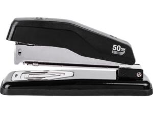 Συρραπτικό χειρός Deli-E0414S περιστρεφόμενο άξονα 360ο (No24/6, 24/8, 26/6mm) Μαύρο 50Φ (Μαύρο)