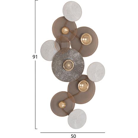 ΜΕΤΑΛΛΙΚΟ ΔΙΑΚΟΣΜΗΤΙΚΟ ΤΟΙΧΟΥ HM7165 ΧΡΥΣΟ ΛΕΥΚΟ 91x6x50Y εκ.