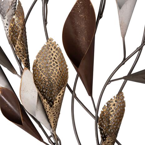 ΜΕΤΑΛΛΙΚΟ ΔΙΑΚΟΣΜΗΤΙΚΟ ΤΟΙΧΟΥ HM7159 ΑΝΘΡΑΚΙ ΧΡΥΣΟ 44x5x87Y εκ.