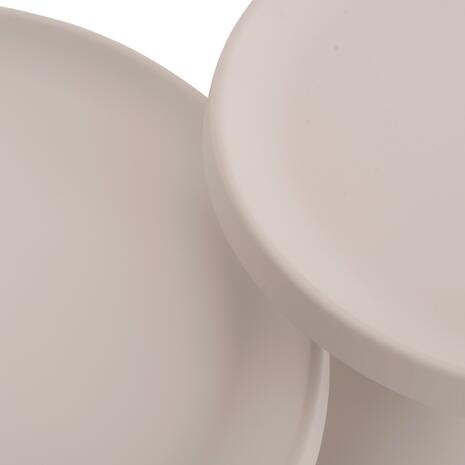 ΣΕΤ 2 ΤΡΑΠΕΖΙΑ ΣΑΛΟΝΙΟΥ RINKON2 HM18304.01 ΜΕΤΑΛΛΟ ΣΕ ΛΕΥΚΟ Φ49εκ & Φ69εκ