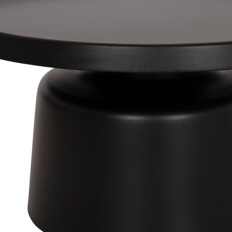 ΣΕΤ 2 ΤΡΑΠΕΖΙΑ ΣΑΛΟΝΙΟΥ RINKON2 HM18304.02 ΜΕΤΑΛΛΟ ΣΕ ΜΑΥΡΟ Φ49εκ & Φ69εκ