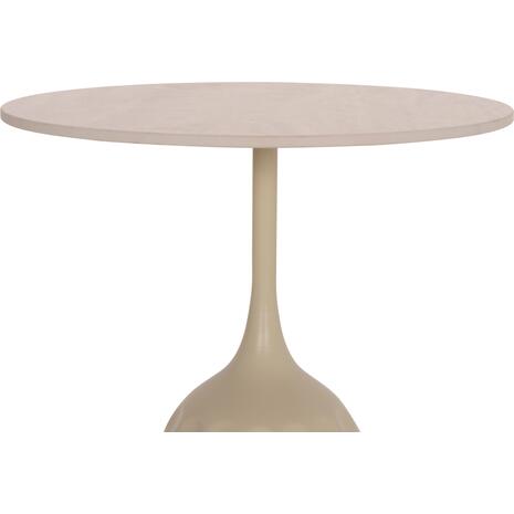 ΤΡΑΠΕΖΙ ΣΑΛΟΝΙΟΥ LONGSTEM HM18317.04 ΒΑΣΗ ΣΑΜΠΑΝΙ--ΚΕΡΑΜΙΚΟ TOP TRAVERTINE STONE Φ50