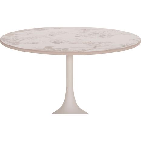 ΤΡΑΠΕΖΙ ΣΑΛΟΝΙΟΥ LONGSTEM HM18317.01 ΒΑΣΗ ΛΕΥΚΗ--SINTERED STONE CALACATA GOLD Φ50