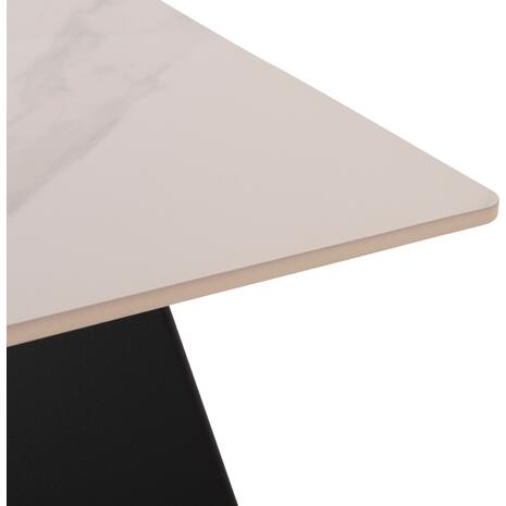 ΣΕΤ 2 ΤΡΑΠΕΖΙΑ ΣΑΛΟΝΙΟΥ QUBER(X) HM18311.02 SINTERED STONE ΤΕΤΡΑΓΩΝΟ--ΒΑΣΕΙΣ ΜΑΥΡΕΣ