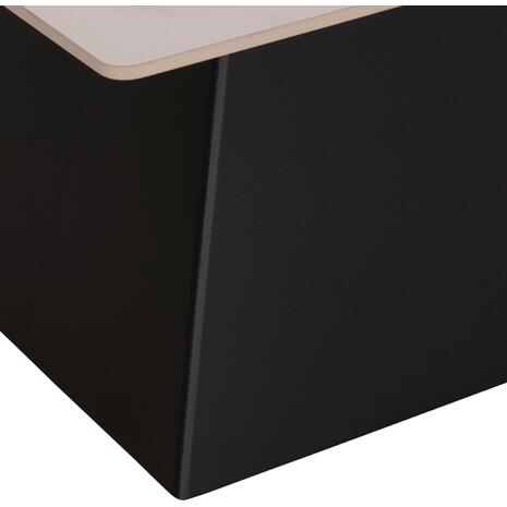 ΣΕΤ 2 ΤΡΑΠΕΖΙΑ ΣΑΛΟΝΙΟΥ QUBER(X) HM18311.02 SINTERED STONE ΤΕΤΡΑΓΩΝΟ--ΒΑΣΕΙΣ ΜΑΥΡΕΣ