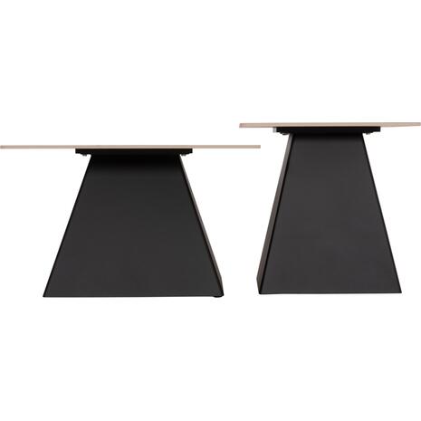 ΣΕΤ 2 ΤΡΑΠΕΖΙΑ ΣΑΛΟΝΙΟΥ QUBER(X) HM18311.02 SINTERED STONE ΤΕΤΡΑΓΩΝΟ--ΒΑΣΕΙΣ ΜΑΥΡΕΣ