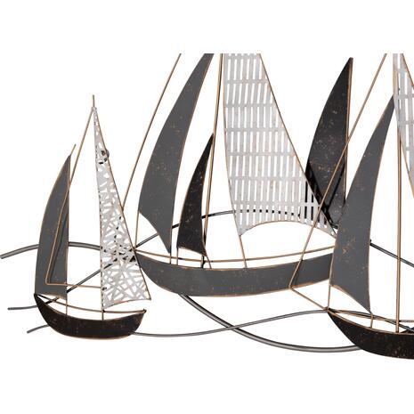 ΜΕΤΑΛΛΙΚΟ ΔΙΑΚΟΣΜΗΤΙΚΟ ΤΟΙΧΟΥ HM7160 ΑΝΘΡΑΚΙ ΛΕΥΚΟ ΧΡΥΣΟ 91x3x55Y εκ.