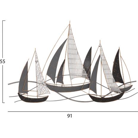 ΜΕΤΑΛΛΙΚΟ ΔΙΑΚΟΣΜΗΤΙΚΟ ΤΟΙΧΟΥ HM7160 ΑΝΘΡΑΚΙ ΛΕΥΚΟ ΧΡΥΣΟ 91x3x55Y εκ.