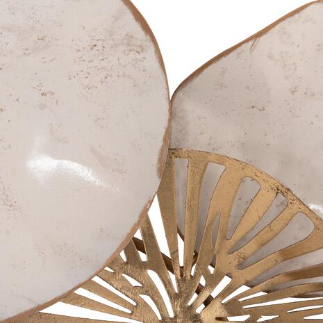 ΜΕΤΑΛΛΙΚΟ ΔΙΑΚΟΣΜΗΤΙΚΟ ΤΟΙΧΟΥ HM7177 ΧΡΥΣΟ ΛΕΥΚΟ 74x10x38Y εκ.