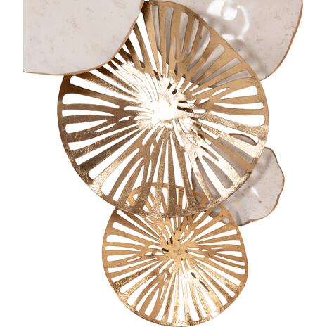 ΜΕΤΑΛΛΙΚΟ ΔΙΑΚΟΣΜΗΤΙΚΟ ΤΟΙΧΟΥ HM7177 ΧΡΥΣΟ ΛΕΥΚΟ 74x10x38Y εκ.