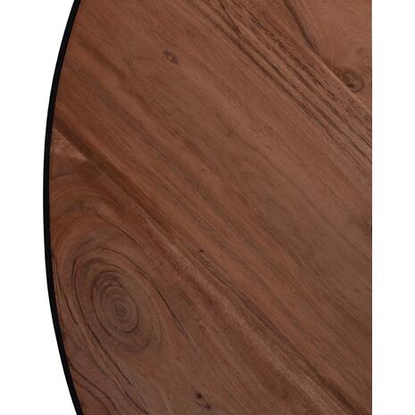 ΤΡΑΠΕΖΙ ΣΑΛΟΝΙΟΥ ATHARVA ΑΠΟ ΜΑΣΙΦ ΞΥΛΟ ΑΚΑΚΙΑΣ HM8461.11 Φ100x36Υ εκ.