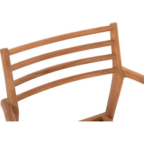 ΠΟΛΥΘΡΟΝΑ MOOSEN HM9936 ΜΑΣΙΦ ΞΥΛΟ TEAK ΣΕ ΦΥΣΙΚΟ 59x60x78,5Υ (σετ 2 τεμαχίων)