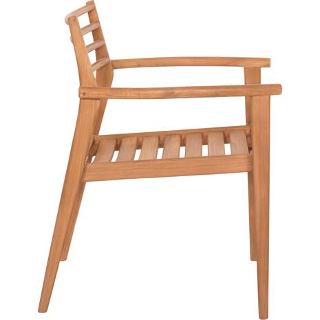 ΠΟΛΥΘΡΟΝΑ MOOSEN HM9936 ΜΑΣΙΦ ΞΥΛΟ TEAK ΣΕ ΦΥΣΙΚΟ 59x60x78,5Υ (σετ 2 τεμαχίων)