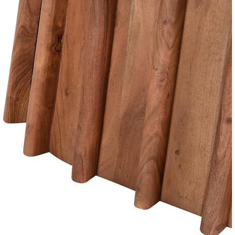 ΤΡΑΠΕΖΙ ΣΑΛΟΝΙΟΥ ΟΒΑΛ DRAXX HM9934 ΜΑΣΙΦ ΑΚΑΚΙΑ-ΜΑΥΡΟ ΜΑΡΜΑΡΟ 120x70x38Υεκ.