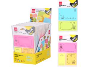 Αυτοκόλλητα χαρτάκια σημειώσεων Stick Up 50 φύλλων 76 x 95 mm (διάφορα σχέδια/χρώματα)