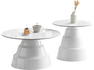 ΣΕΤ 2 ΤΡΑΠΕΖΙΑ ΣΑΛΟΝΙΟΥ LIDOX HM18306.01 SINTERED STONE TOPS KAI ΒΑΣΕΙΣ--ΛΕΥΚΑ Φ50 & Φ70