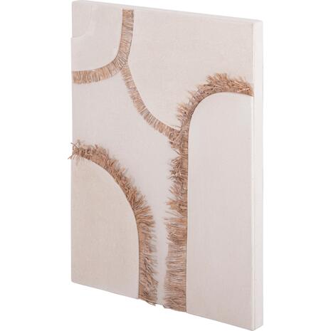 ΠΙΝΑΚΑΣ ΟΡΘΟΓΩΝΙΟΣ ΣΕΙΡΑ SANTORINI HM4532 MDF ΥΠΟΛΕΥΚΟ ΧΡΩΜΑ-ΔΙΑΚΟΣΜΗΣΗ ΜΠΕΖ 60x4,5(πάχος)x80Υεκ.