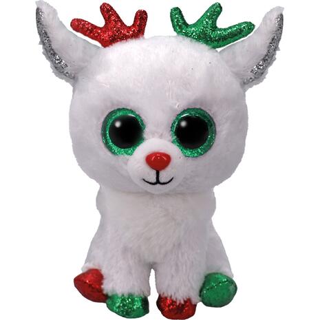 Χνουδωτός Τάρανδος Λευκός Beanie Boos 15εκ (1607-37383)