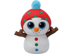 Χνουδωτός Χιονάνθρωπος Λευκός Beanie Boos 15εκ (1607-37382)