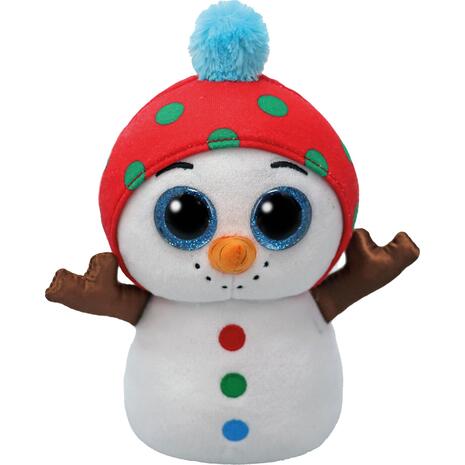 Χνουδωτός Χιονάνθρωπος Λευκός Beanie Boos 15εκ (1607-37382)
