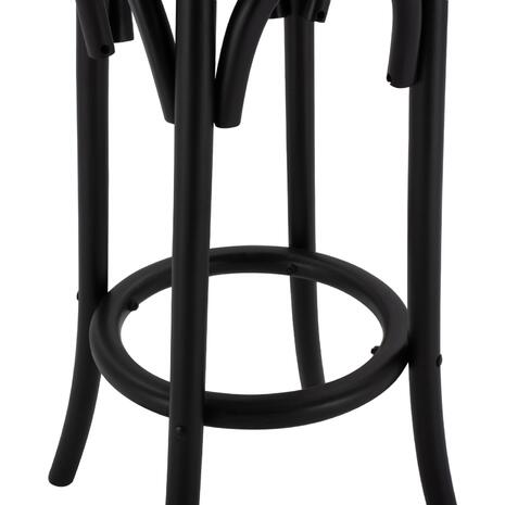 ΣΚΑΜΠΟ ΞΥΛΙΝΟ FAYE ΑΠΟ ΟΞΙΑ ΜΑΥΡΟ ΜΕ ΨΑΘΑ Φ36Χ70 HM8751.02