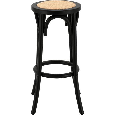 ΣΚΑΜΠΟ ΞΥΛΙΝΟ FAYE ΑΠΟ ΟΞΙΑ ΜΑΥΡΟ ΜΕ ΨΑΘΑ Φ36Χ70 HM8751.02