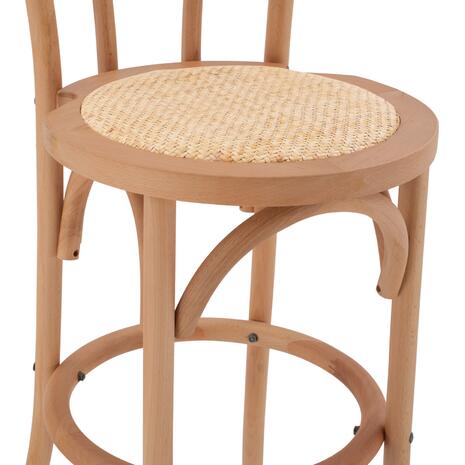 ΣΚΑΜΠΟ ΜΠΑΡ MONTREAL ΞΥΛΙΝΟ ΑΠΟ ΟΞΙΑ ΦΥΣΙΚΟ ΜΕ ΨΑΘΑ 41X47X108 HM8749.01