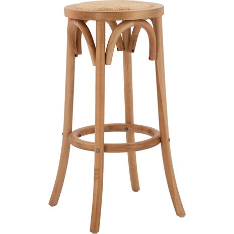 ΣΚΑΜΠΟ ΞΥΛΙΝΟ FAYE ΑΠΟ ΟΞΙΑ ΦΥΣΙΚΟ ΜΕ ΨΑΘΑ Φ36Χ70 HM8751.01 36x36x72 εκ.