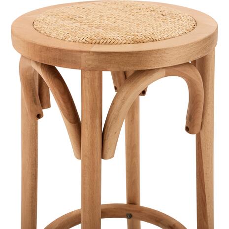 ΣΚΑΜΠΟ ΞΥΛΙΝΟ FAYE ΑΠΟ ΟΞΙΑ ΦΥΣΙΚΟ ΜΕ ΨΑΘΑ Φ36Χ70 HM8751.01 36x36x72 εκ.