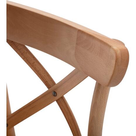 ΣΚΑΜΠΟ ΜΕΣ.ΥΨΟΥΣ GIOLIANA HM8750.01 ΑΠΟ ΟΞΙΑ ΦΥΣΙΚΟ ΜΕ PLYWOOD ΚΑΘΙΣΜΑ 46x46x101Υ εκ.