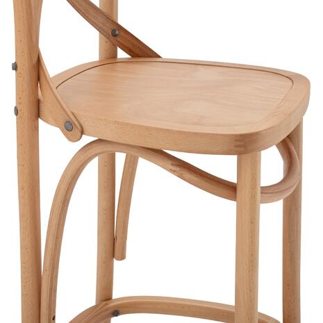 ΣΚΑΜΠΟ ΜΕΣ.ΥΨΟΥΣ GIOLIANA HM8750.01 ΑΠΟ ΟΞΙΑ ΦΥΣΙΚΟ ΜΕ PLYWOOD ΚΑΘΙΣΜΑ 46x46x101Υ εκ.