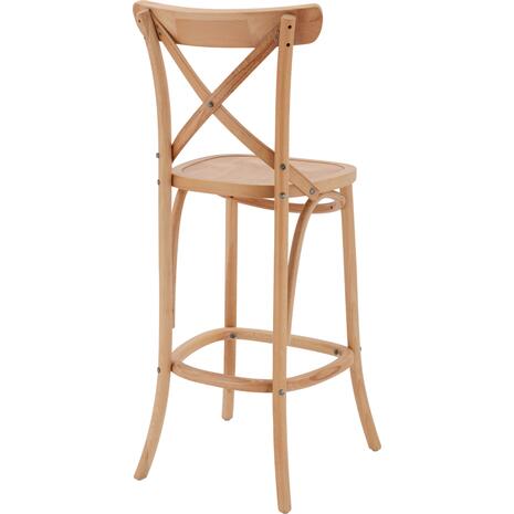 ΣΚΑΜΠΟ ΜΕΣ.ΥΨΟΥΣ GIOLIANA HM8750.01 ΑΠΟ ΟΞΙΑ ΦΥΣΙΚΟ ΜΕ PLYWOOD ΚΑΘΙΣΜΑ 46x46x101Υ εκ.