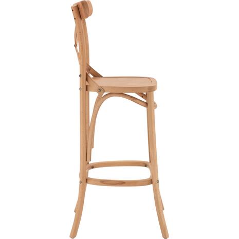 ΣΚΑΜΠΟ ΜΕΣ.ΥΨΟΥΣ GIOLIANA HM8750.01 ΑΠΟ ΟΞΙΑ ΦΥΣΙΚΟ ΜΕ PLYWOOD ΚΑΘΙΣΜΑ 46x46x101Υ εκ.