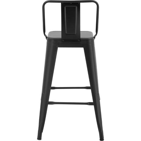 ΣΚΑΜΠΟ ΜΕΣΑΙΟΥ ΥΨΟΥΣ ΜΕΤΑΛΛΙΚΟ MELITA ΜΕ ΠΛΑΤΗ ΣΕ ΜΑΥΡΟ ΜΑΤ HM8574.32 42x42x89,5Υ εκ.