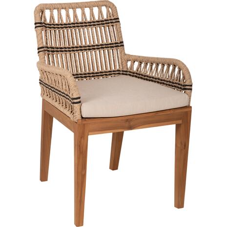 ΠΟΛΥΘΡΟΝΑ STARDOM HM9760.02 ΞΥΛΟ ΤΕΑΚ ΚΑΙ ΣΧΟΙΝΙ ΦΥΣΙΚΟ ΜΕ ΑΝΘΡΑΚΙ 57x65x83Yεκ.