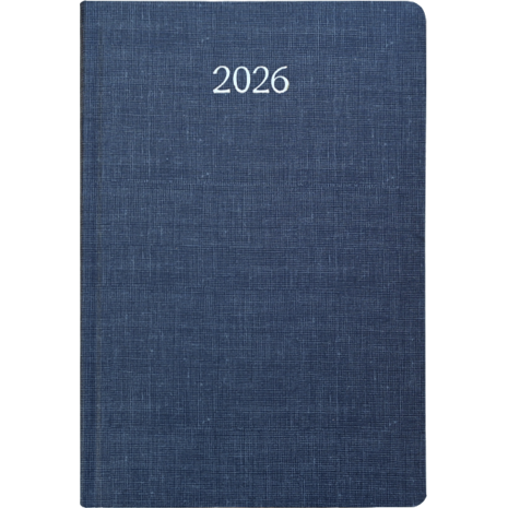 Ημερολόγιο ημερήσιο 2026 Linardatos Kare ημιεύκαμπτο 14x21cm (62133-B) Μπλε