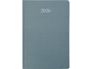 Ημερολόγιο ημερήσιο 2026 Linardatos Kare ημιεύκαμπτο 17x24cm (62134-A) Γαλάζιο