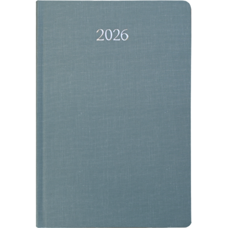 Ημερολόγιο ημερήσιο 2026 Linardatos Kare ημιεύκαμπτο 17x24cm (62134-A) Γαλάζιο