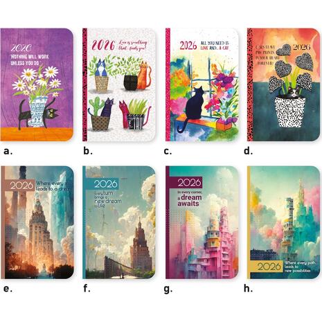 Ατζέντα Linardatos 2026 "Silhouette" μεγάλη (8,6Χ12,7) 8 σχέδια