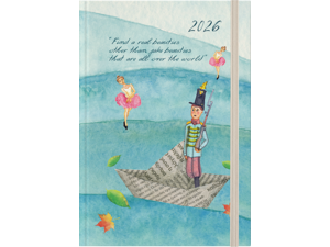 Ημερολόγιο ημερήσιο 2026 Linardatos Fairytale με λάστιχο 14x21cm (62073-B)